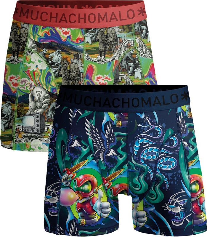 Muchachomalo - Boxershort - 95% Katoen - Normale Lengte - 2 Pack - Maat 5XL