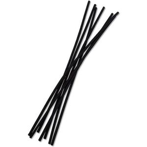 Zwarte Geurstokjes - Geur verspreiders - zwarte diffusor h25 x20, zwart