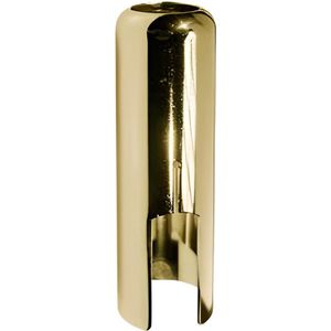 mondstukkap voor sopraansaxofoon, goud, 25 mm, past op standaard kunststof mondstuk