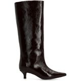 Sacha - Dames - Bordeaux hoge lakleren laarzen - Maat 36