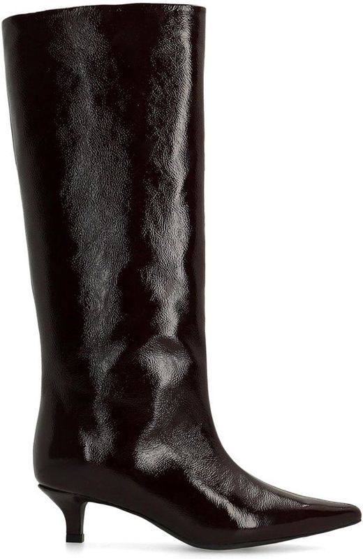 Sacha - Dames - Bordeaux hoge lakleren laarzen - Maat 36