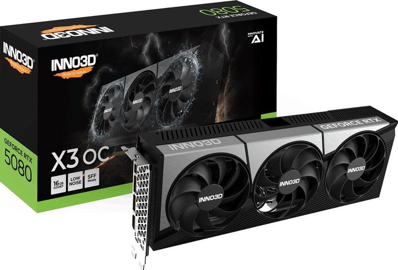 INNO3D - GeForce RTX 5080 X3 OC - Videokaart - 16GB - GDDR7 - PCIe 5.0