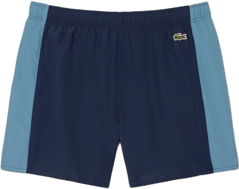 Lacoste Zwemshort Heren Zwembroek Colorblock Donkerblauw - Maat L