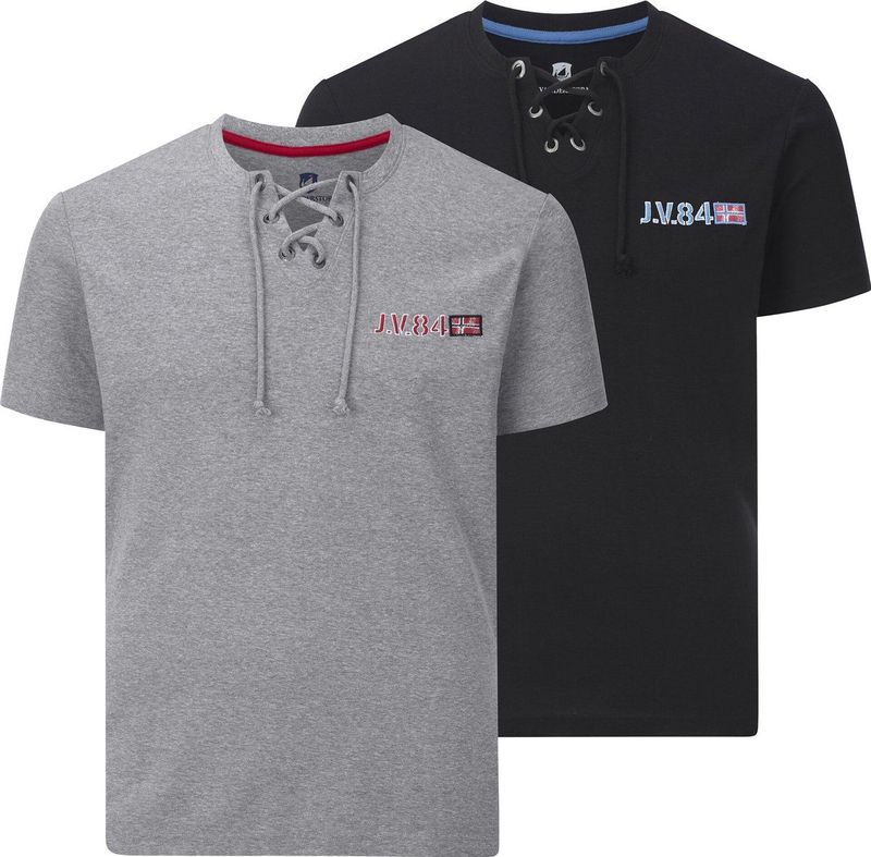 Jan Vanderstorm - MAYKO - T-shirt - Grijs - Set van 2