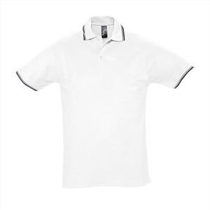 SOL'S Contrast-Polo Practice L585 - white/navy - L