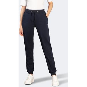 Comfortabele dames vrijetijdsbroek met boorden blauw - Blauw - Maat - 38