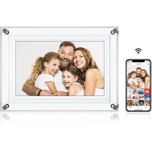 Pora&Co Digitale fotolijst 7 inch - Acryl - HD+ - IPS display - USB-C - Touchscreen