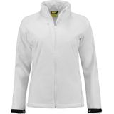 Lemon & Soda Softshell jacket voor dames in de kleur wit in de maat M.