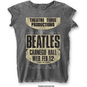 The Beatles - Carnegie Hall Dames T-shirt - S - Grijs