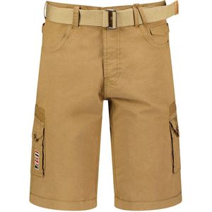 Geographical Norway Bermuda Met Riem En Zakken Panoplie Kaki - L