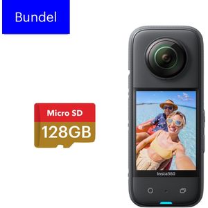 Insta360 X3 - 128GB SD kaart Bundel - Panorama Actioncam - Waterproof