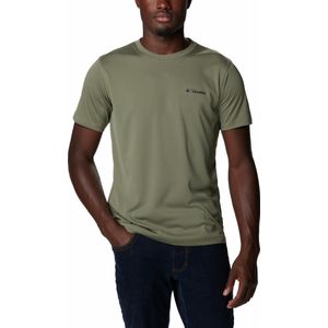 Columbia Zero Rules™ Short Sleeve Shirt Outdoorshirt - Shirt Heren - T-Shirt - Groen - Maat XL