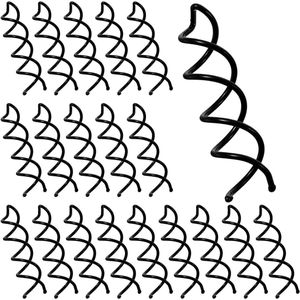 ByShane - Spiraalhaarspelden Set van 20 stuks voor haarstyling - Zwart - Roterende doe-het-zelf haarspelden - Haaraccessoires voor diverse kapsels