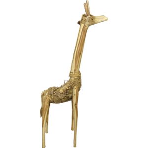 DKNC - Giraf Zurich - Bamboe wortel - 48x33x117 cm - Natuurlijk
