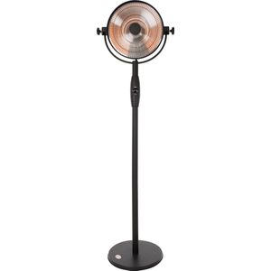 <p>Deze Sunred heater Retro Sphere 2100 is een opvallende terrasverwarmer met een retro design. Het voegt niet alleen een vleugje charme toe aan je tuin, maar zorgt ook voor comfortabele warmte. Met 3 verschillende warmtestanden (900, 1.200 en 2.100 W) kun je altijd het gewenste warmteniveau vinden om optimaal van je buitenleven te genieten.</p>
<p>Deze staande verwarmer in retro-stijl wordt het middelpunt van je tuin of terras. Daarnaast heeft het een verstelbare kop, zodat je de warmte in de gewenste richting kunt richten. Met een hoogte van 200 centimeter verwarmt deze retro heater je van bovenaf.</p>
<ul>
  <li>Kleur: zwart</li>
  <li>Materiaal: staal, aluminium, kunststof en glas</li>
  <li>Spanning: 220 - 240 V</li>
  <li>Afmetingen: 48 x 200 cm (ø x H)</li>
  <li>Gewicht: 14,5 kg</li>
  <li>Stroominstellingen: 900 / 1.200 / 2.100 W</li>
  <li>Lengte kabel: 1,8 m</li>
  <li>Verwarmingstechnologie: halogeen</li>
  <li>IP-beschermingsklasse: IP54</li>
  <li>Aan/uit-schakelaar: knop</li>
  <li>Met omvalbeveiliging</li>
</ul>
<p>Met deze Sunred heater Retro Sphere 2100 geniet je niet alleen van een warme en comfortabele buitenruimte, maar voeg je ook een stijlvolle retro touch toe aan je tuin.</p>