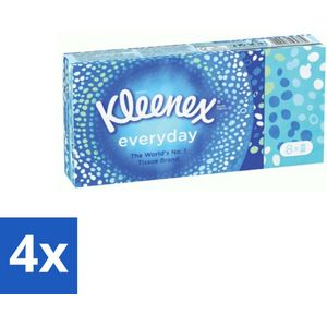 Kleenex - Zakdoekjes - Everyday - 8 Pakjes Zakdoekjes - Voordeelverpakking - 4 stuks