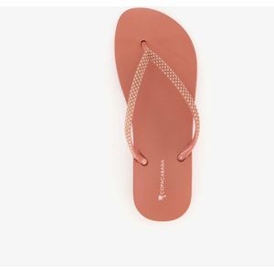 Copacabana dames teenslippers met strass steentjes - Roze - Maat 37