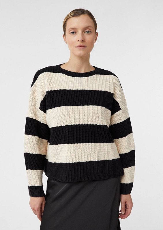 comma - Strickpullover - Gebreide Trui - Oversized - Met Pailletten