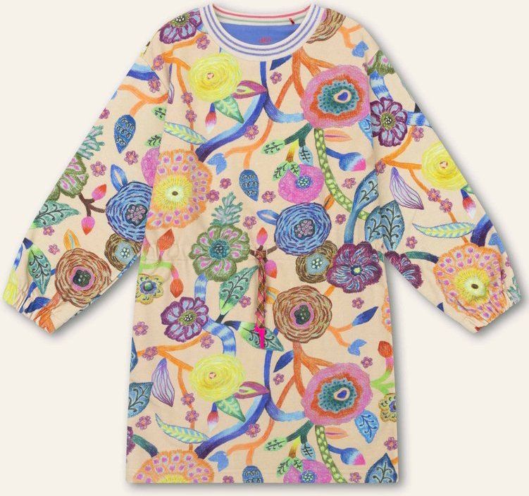 Oilily - Dia sweat dress - Blauw - 104/4yr