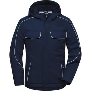 James & Nicholson Solid softshell winterjack JN886 - Marine - XS