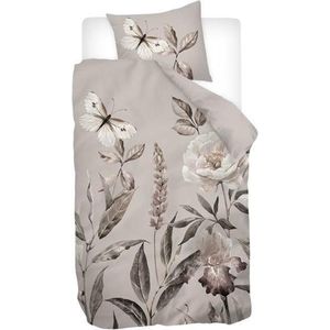 Snoozing Butterfly Field - Flanel - Dekbedovertrek - Eenpersoons - 140x200/220 cm - Multi kleur