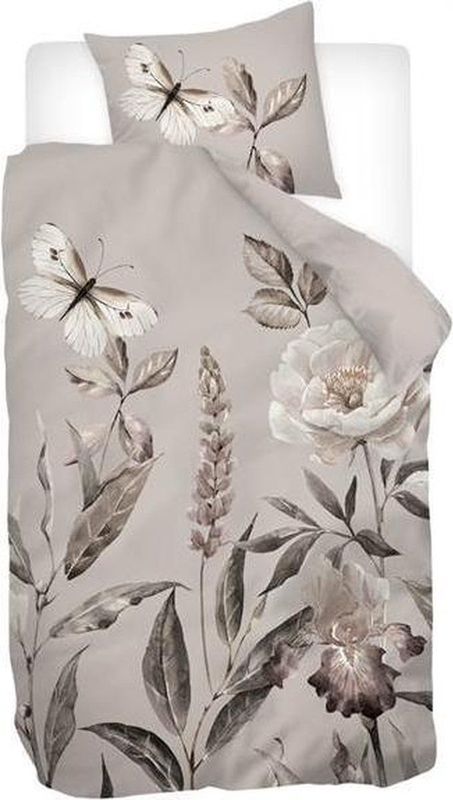 Snoozing Butterfly Field - Flanel - Dekbedovertrek - Eenpersoons - 140x200/220 cm - Multi kleur
