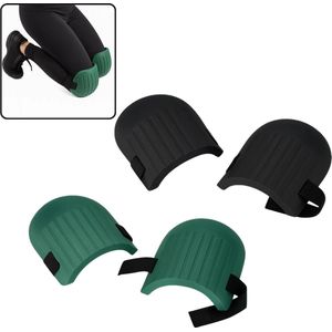 Lomera Kniebeschermers Tuin - Kniebescherming - Eva Materiaal - Elastische Banden - Klittenbandsluiting - Universele Maat - Slijtvast - Zacht En Lichtgewicht - 2-Delig - Groen Of Zwart - Beschermt Tegen Vuil - Beschermt Tegen Vocht