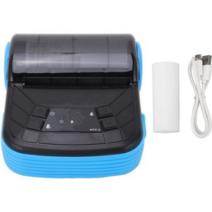 Thermische Printer, Thermische Bonprinter 80 Mm Bluetooth Draadloos Printen Brede Compatibiliteit Hoge Snelheid Geluidsarme Draagbare Bonprinter