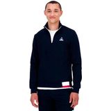 Le Coq Sportif - Tricolore - Sweatshirt - Blauw - Met Halve Rits