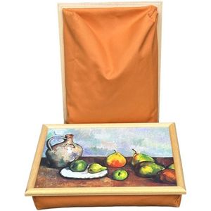 CW Laptray, Schoottafel, Schootkussen, Laptopkussen, Dienblad met kussen Stilleven van Cezanne