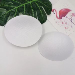 Bh-pads - 2 paar - 12cm - Uitneembare, ademende bh-pads - Ronde bh-inzetstukken - Ultradunne bh-pads - Ademende anti-bobbel inzetstukken - Kan gedragen worden met sportbeha's, yogakleding en badkleding