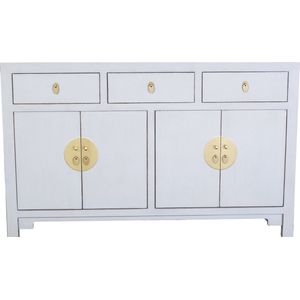 Fine Asianliving Chinese Dressoir Pastel Grijs - Orientique Collectie B140xD35xH85cm Chinese Meubels Oosterse Kast