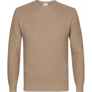 Profuomo Trui Structuur Beige - Maat L - Heren - Pullovers