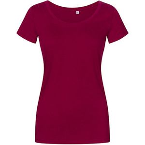 Women's T-shirt met ruime ronde hals Berry - 3XL