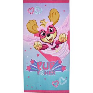 Nickelodeon Strandlaken Paw Patrol Meisjes 140 Cm Katoen Blauw/roze