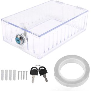 Thermostat Guard Lock Box - Grote Universele Home Locking Guard Clear Cover - Sleutel voor Thermostaat aan de Muur - Accessoires .