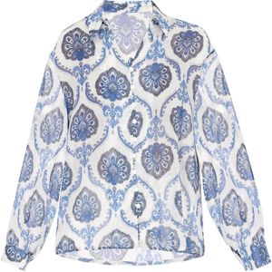 usha FESTIVAL Blouse  blauw / zwart / wit