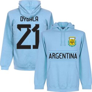 Argentinië Dybala 21 Team Hoodie - Lichtblauw - S