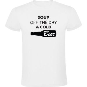 SoupBeer T-shirt Heren | bier | soep | maaltijd | koud | zuipen | feest | drank |