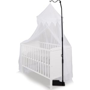 Deconet Piekstok voor klamboe of sluier, Zwart, 200 cm