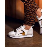 Cruyff - Lusso - Sneakers - Wit - Vernice Leer - Croco Print