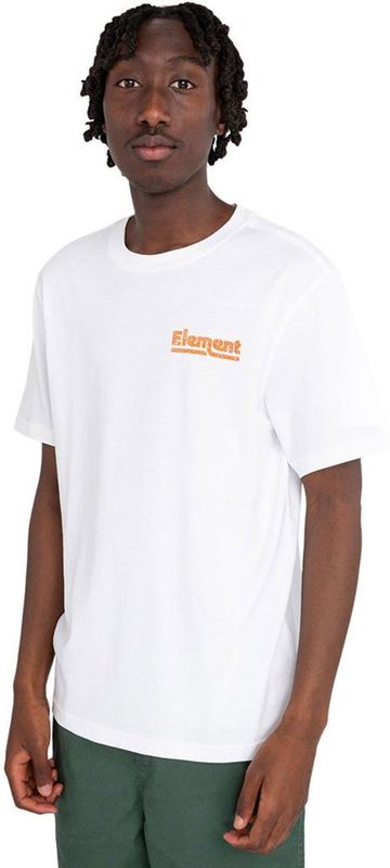 Element - Sunup - T-shirt - Wit - Korte Mouwen - Heren