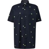 Overhemd - Bloemenprint - Katoen - Regular Fit - Kwartmouw