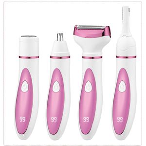 LED-display elektrisch scheerapparaat, geschikt voor mannen en vrouwen, 4-in-1 oplaadbaar, nat en droog te gebruiken