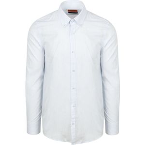 Suitable Overhemd Cotton Slub Lichtblauw - Maat M - Heren - Casual Shirt