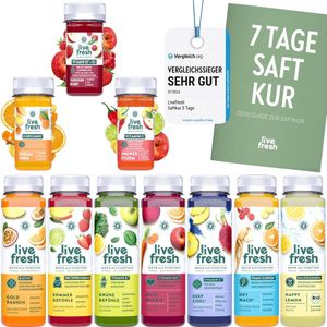 LiveFresh - Sapkuur 7 Dagen - 49 Sappen - 250 ml - Veganistische Vastenkuur