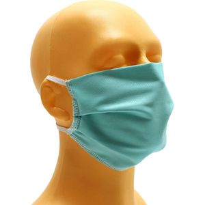3x Mondkapjes - Mint - Herbruikbaar - Wasbaar - Dubbellaags - Lichtgroen - OEKO TEX 100Niet Medisch Mondmasker