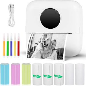 Mini-smartphone-printer draagbare draadloze fotoprinter - thermische printer bluetooth - leerhulp studienotities - dagboek notities - journal lijst - X5