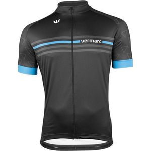 Vermarc Attaco SP. L. Fietsshirt Blauw/Zwart Maat S