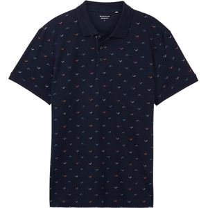 Tom Tailor Poloshirt Allover Printed Polo 1040913xx10 34623 Mannen Maat - M